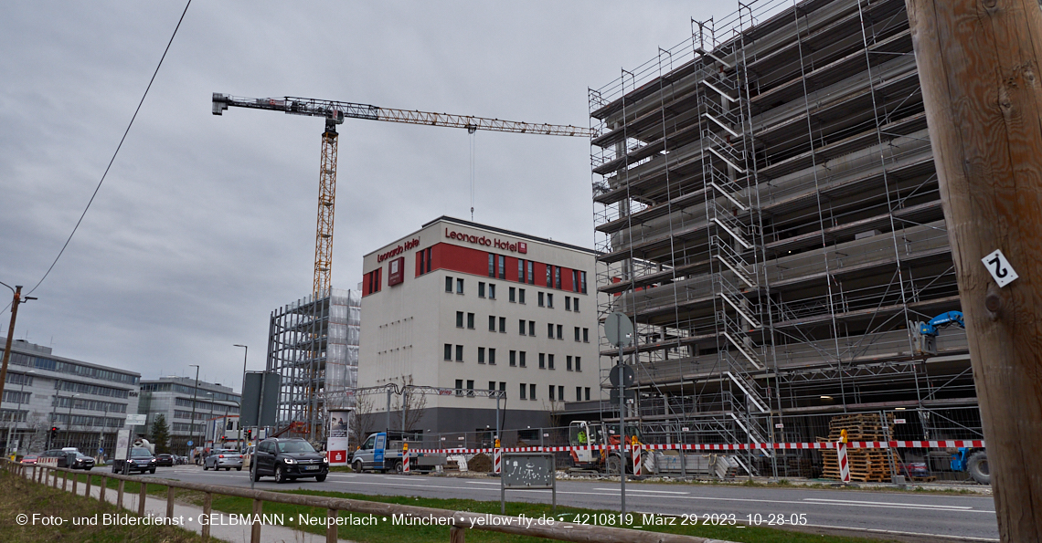 29.03.2023 - Baustelle REVO und Umgebung in Neuperlach